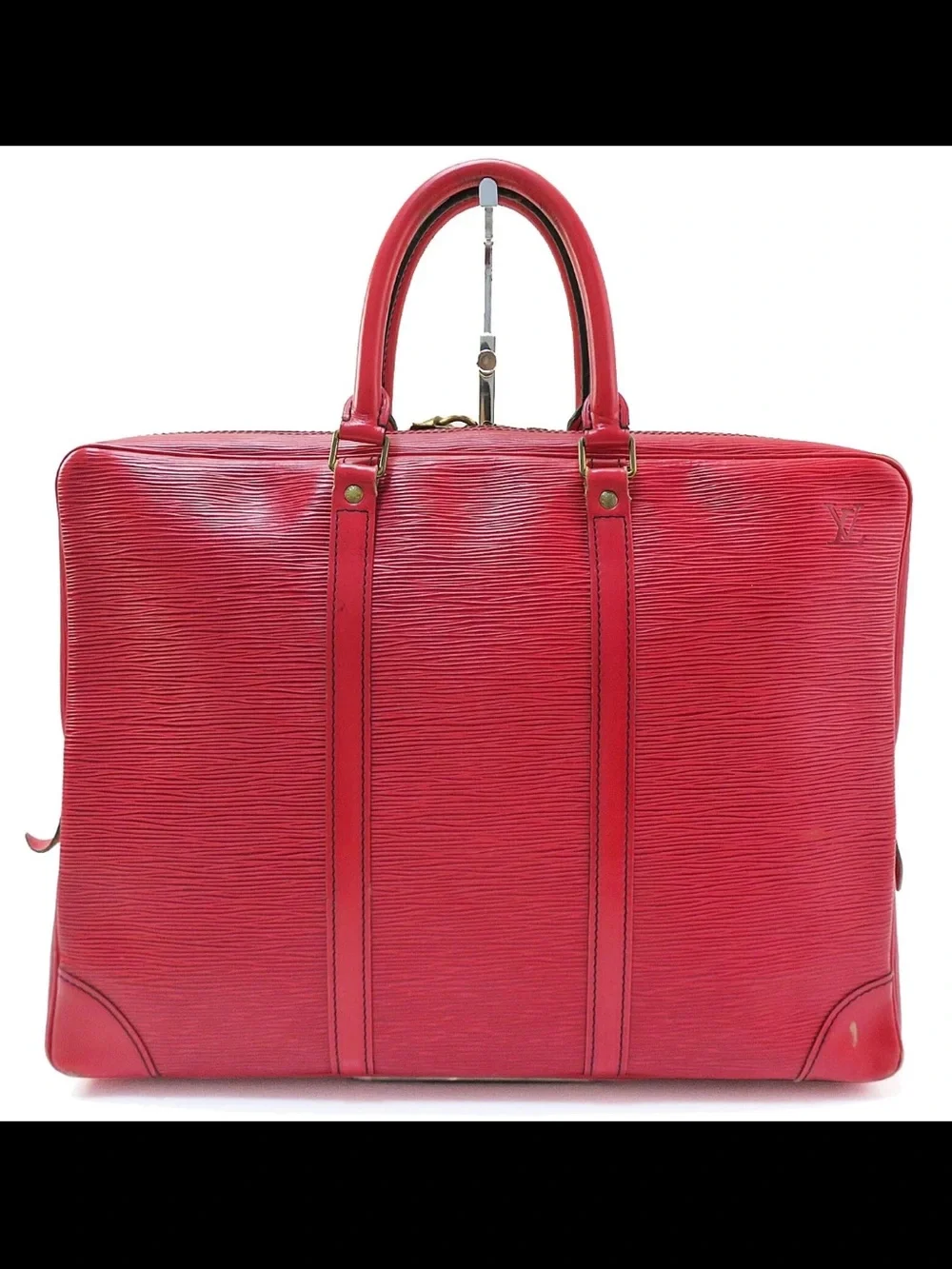 Louis Vuitton Red Epi Leather Business Briefcase